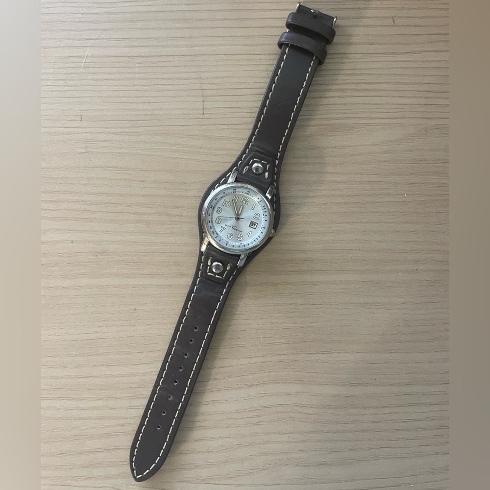leather watch